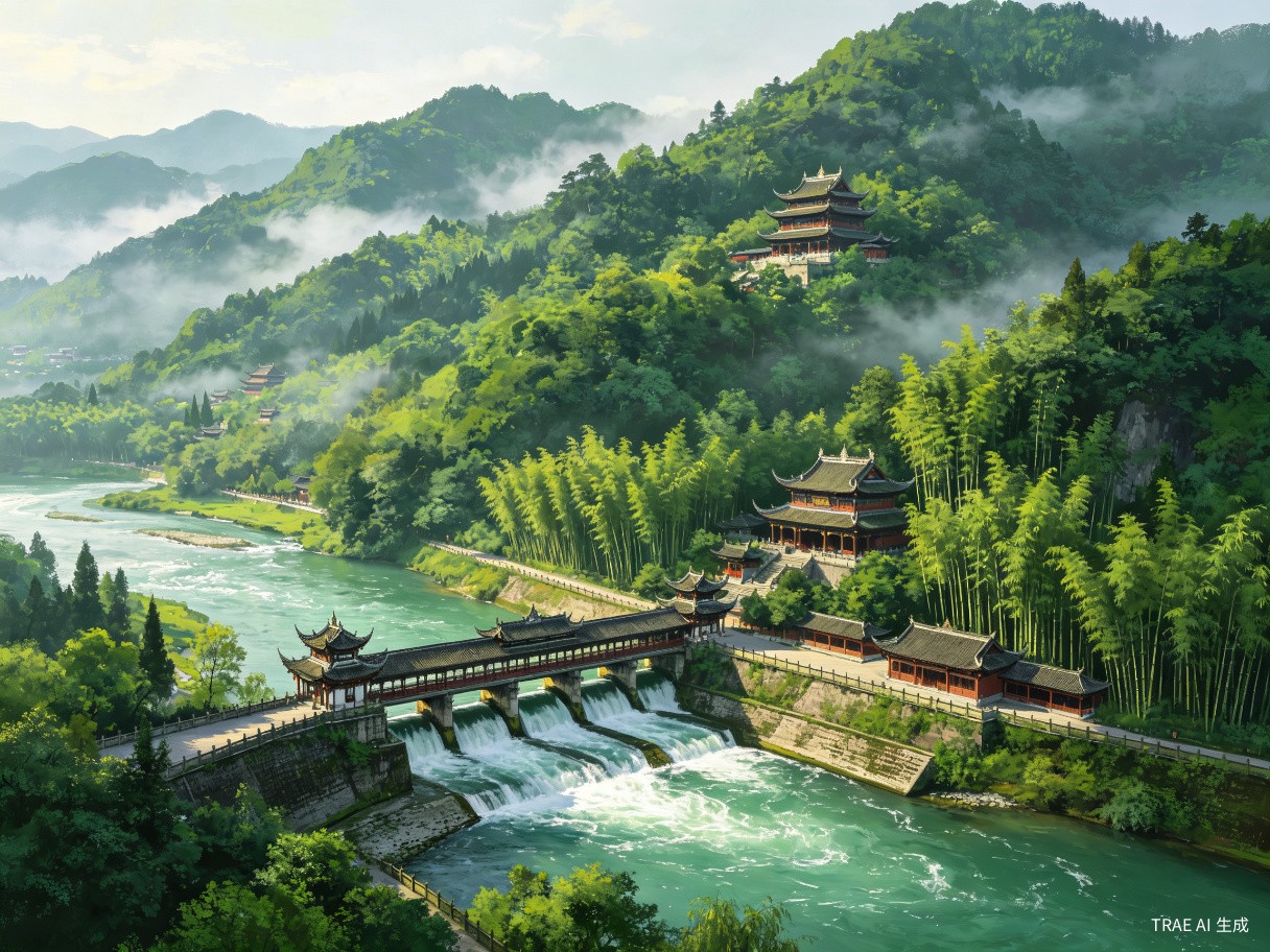Mount Qingcheng and the Dujiangyan Irrigation System